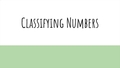 Thumbnail for Classify numbers video