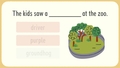 Thumbnail for Complete the sentence with a two-syllable word: harder video