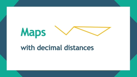 Maps with decimal distances