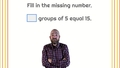 Thumbnail for Multiplication facts to 10: find the missing factor video