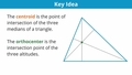 Thumbnail for Construct the centroid or orthocenter of a triangle video