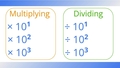 Thumbnail for Multiply and divide by a power of ten: with exponents video