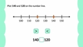 Thumbnail for Compare numbers up to 1,000 using number lines video