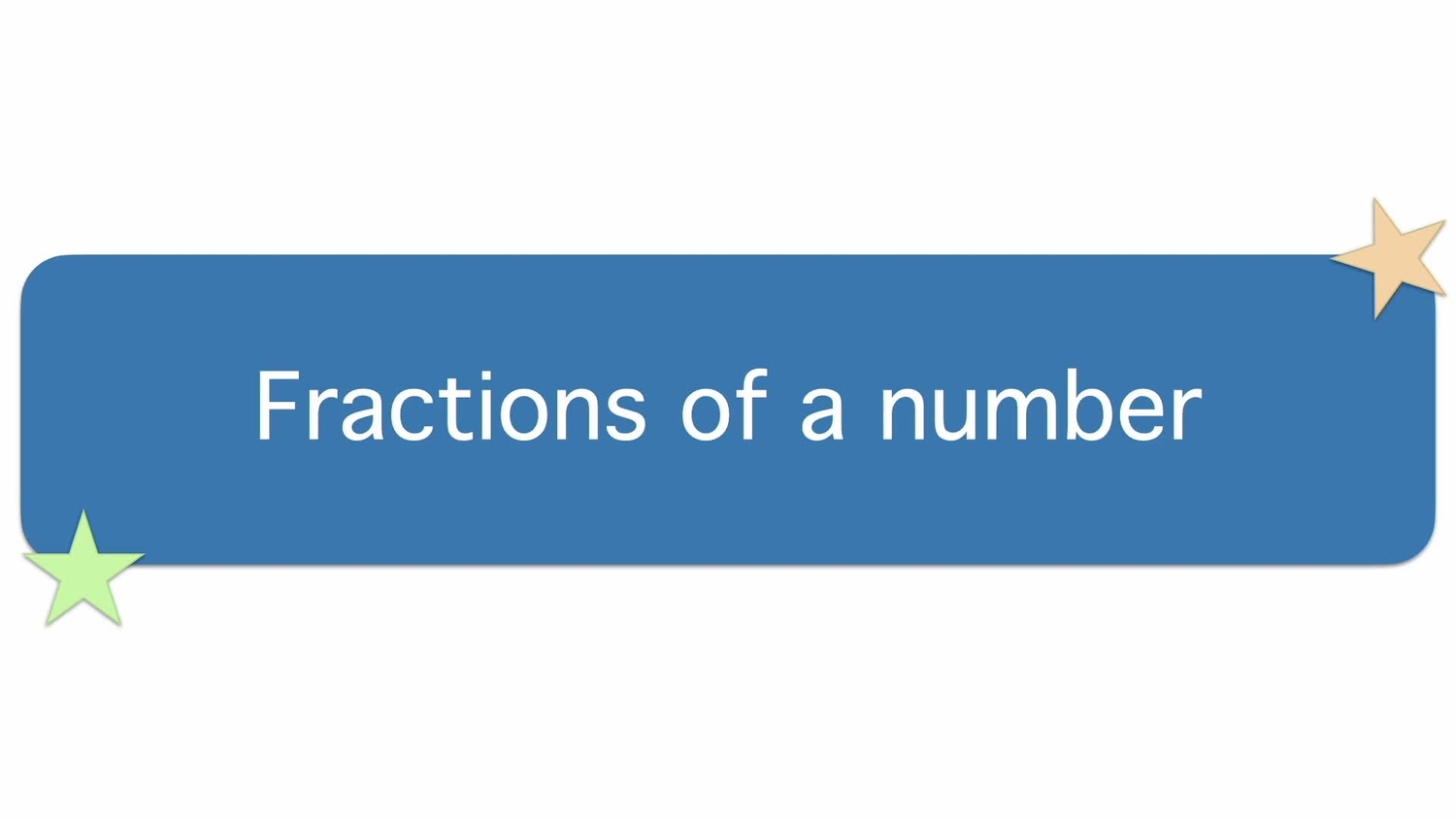 Fractions of a number