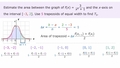 Thumbnail for Approximate the area under a curve: trapezoids video