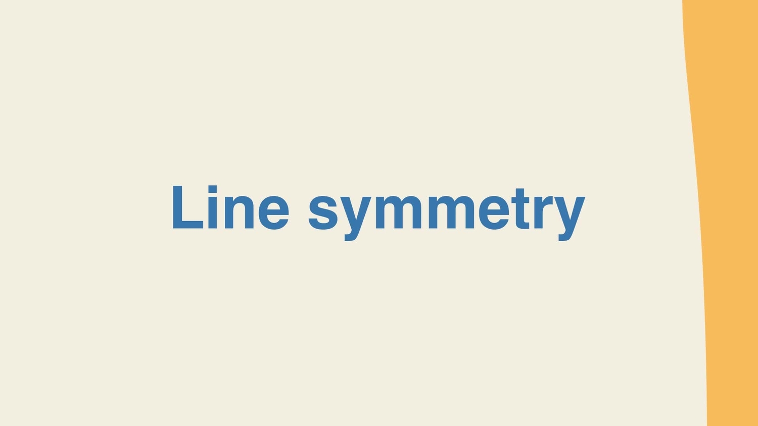 Line symmetry
