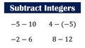 Thumbnail for Subtract integers video