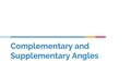 Thumbnail for Complementary and supplementary angles video