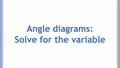 Thumbnail for Angle diagrams: solve for the variable video