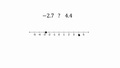 Thumbnail for Compare rational numbers video