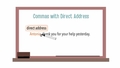 Thumbnail for Commas with direct addresses video