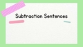 Thumbnail for Write subtraction sentences for pictures - up to 10 video