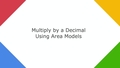 Thumbnail for Multiply a decimal by a two-digit whole number using area models video