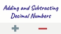 Thumbnail for Add and subtract decimals video