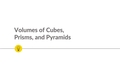 Thumbnail for Volume of cubes, prisms, and pyramids video