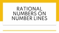 Thumbnail for Rational numbers on number lines video