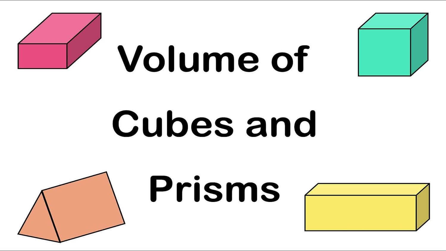 Volume of cubes and prisms