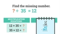 Thumbnail for Complete the division sentence: 2-digit divisors video