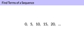 Thumbnail for Find terms of a sequence video