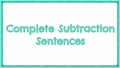 Thumbnail for Complete the subtraction sentence - up to 20 video