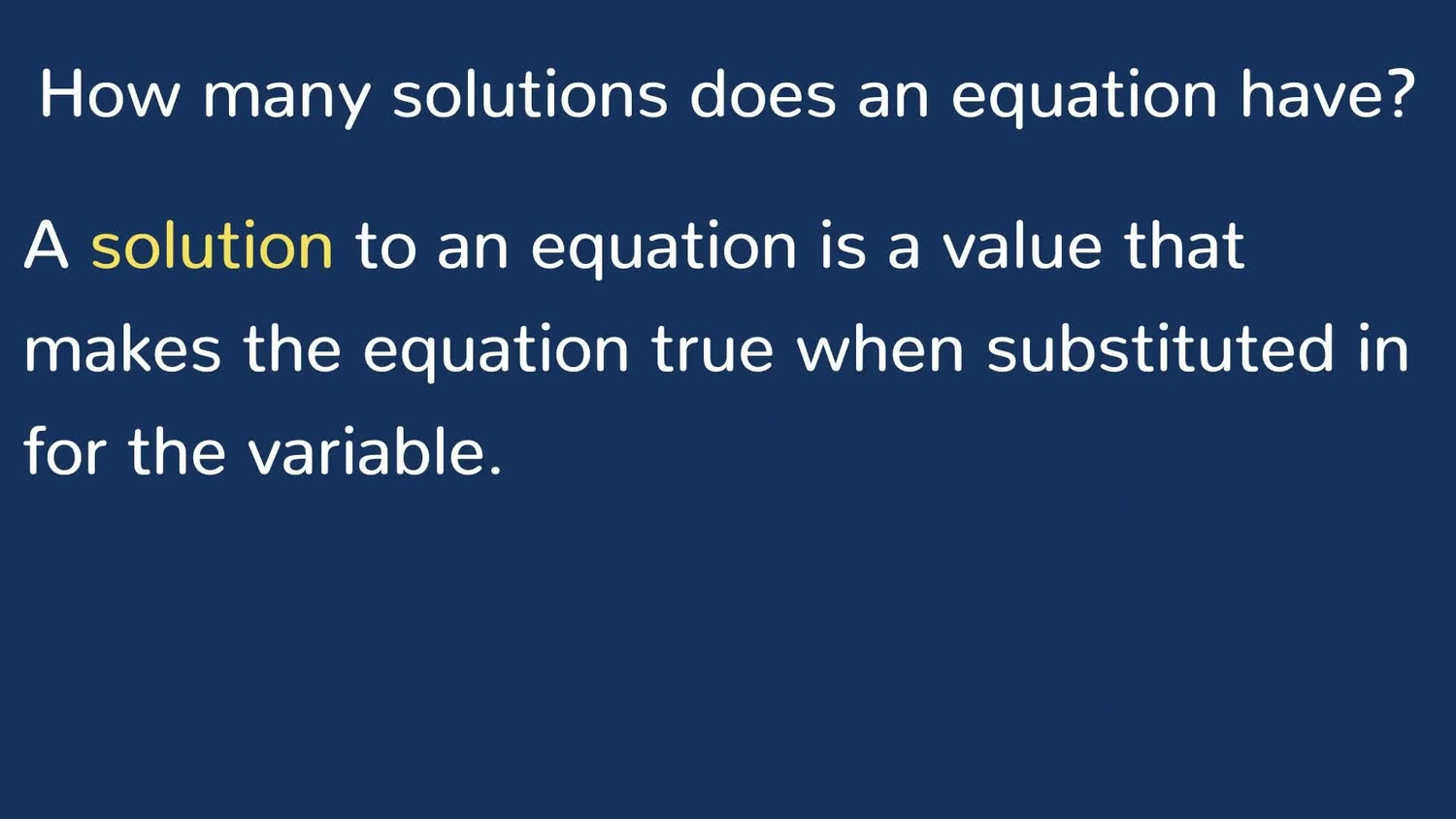 Find the number of solutions