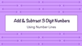 Thumbnail for Use number lines to add and subtract three-digit numbers video