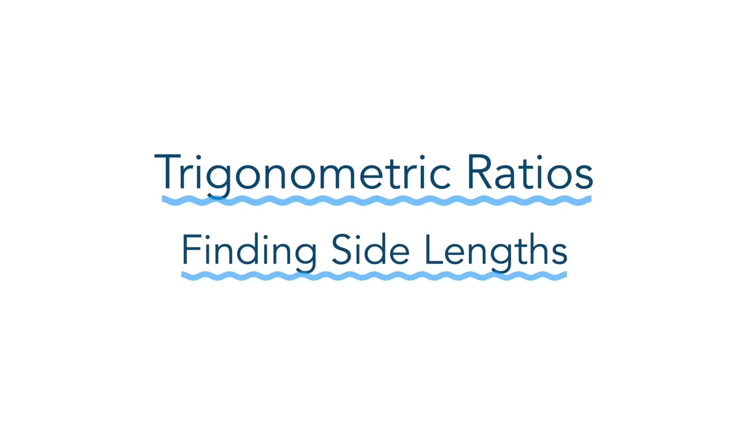 Trigonometric ratios: find a side length
