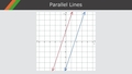 Thumbnail for Equations of parallel and perpendicular lines video