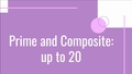 Thumbnail for Prime and composite: up to 20 video