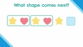 Thumbnail for Find the next shape in a pattern video