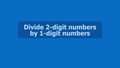 Thumbnail for Divide 2-digit numbers by 1-digit numbers: word problems video