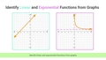 Thumbnail for Identify linear and exponential functions from graphs video