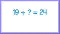 Thumbnail for Complete the addition sentence - up to two digits video