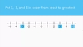 Thumbnail for Put integers in order video