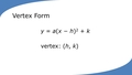 Thumbnail for Graph quadratic functions in vertex form video