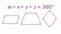 Thumbnail for Find missing angles in quadrilaterals I video