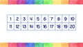 Thumbnail for Count on a chart - up to 20 video