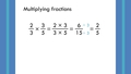 Thumbnail for Multiply three fractions and whole numbers video
