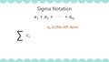 Thumbnail for Introduction to sigma notation video