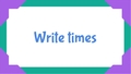 Thumbnail for Identify times written in words video