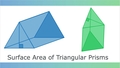 Thumbnail for Surface area of triangular prisms video