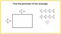 Thumbnail for Area and perimeter of rectangles with fractions video