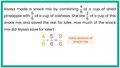 Thumbnail for Add and subtract fractions with like denominators: multi-step word problems video
