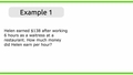 Thumbnail for Divide money amounts: word problems video
