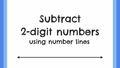 Thumbnail for Use number lines to subtract two-digit numbers video