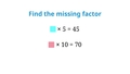 Thumbnail for Multiplication facts to 12: find the missing factor video