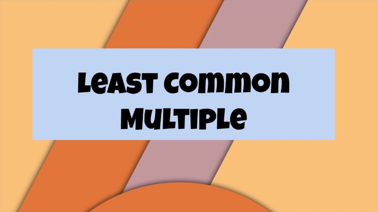 Least common multiple