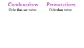 Thumbnail for Combinations and permutations video