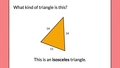 Thumbnail for Scalene, isosceles, and equilateral triangles video
