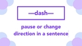 Thumbnail for Use dashes video